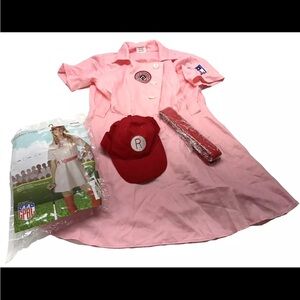 Rockford Peaches Baseball Dress Pink Women’s XXL Costume Cosplay Halloween